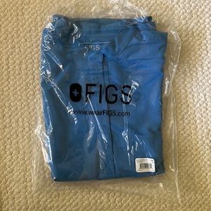 Figs Capri Blue Rafaela Scrub Top NWT